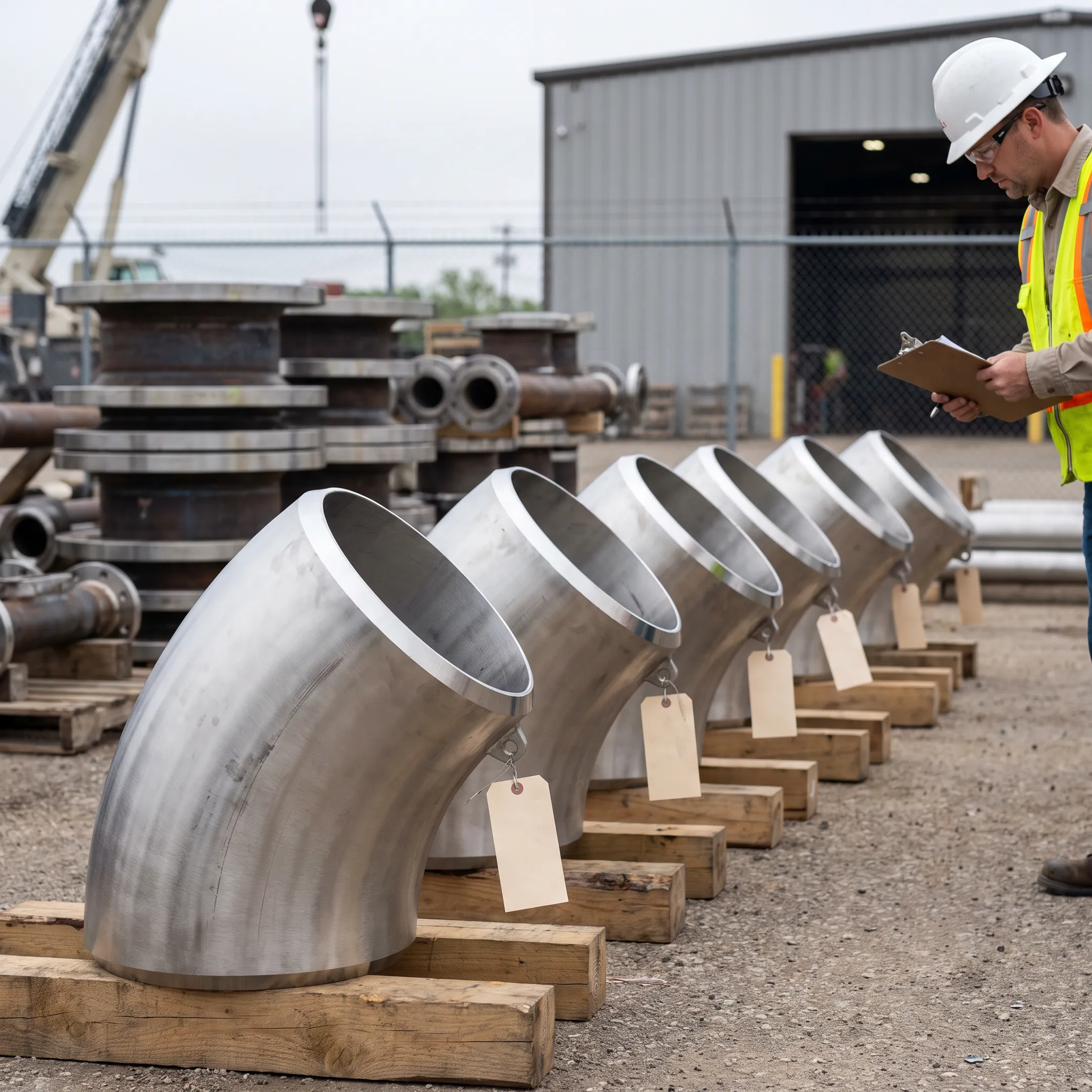Industrial construction piping assembly