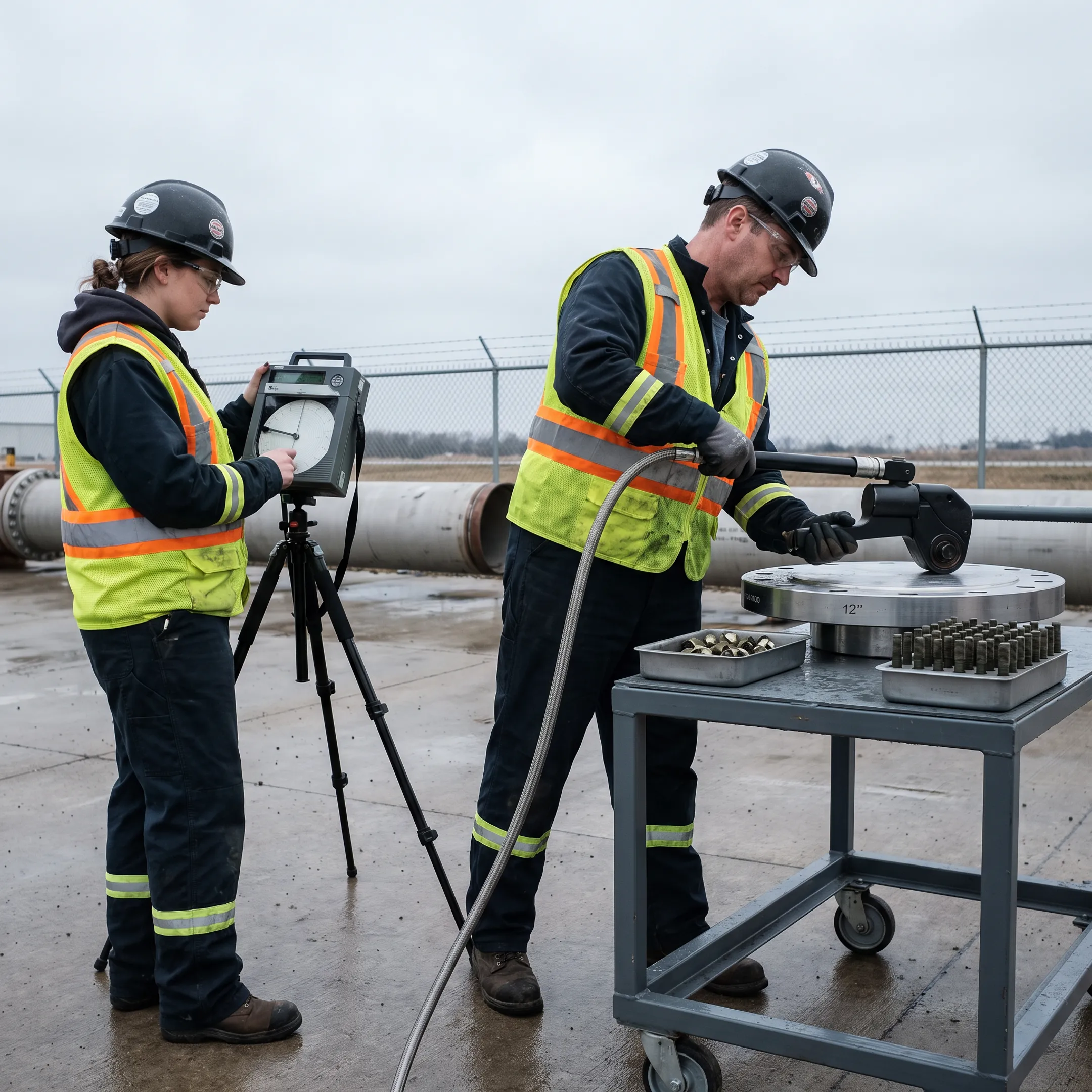 Hydrostatic testing fasteners