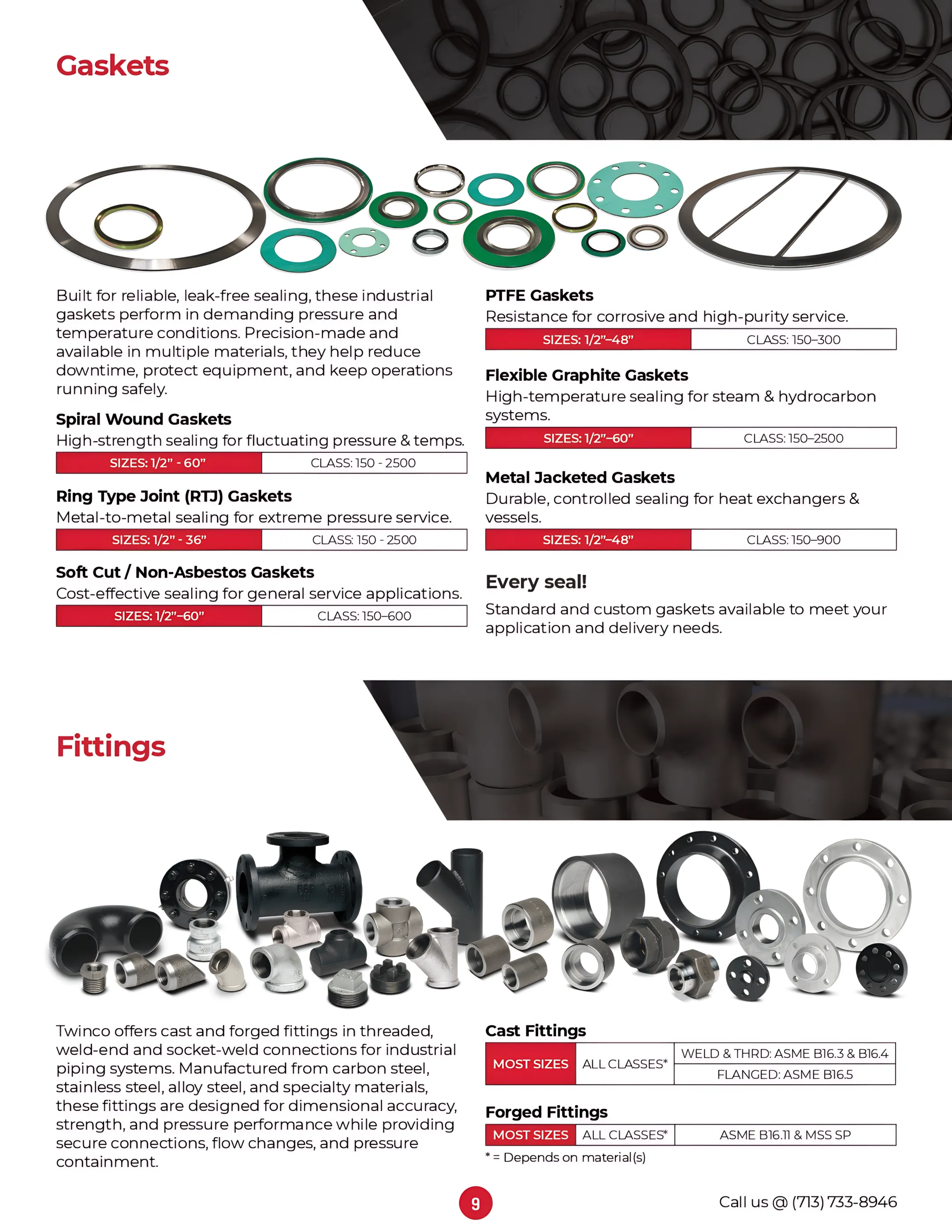 Oil and Gas gasket application