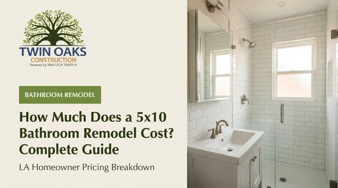 How Much Does a 5x10 Bathroom Remodel Cost? Complete Guide