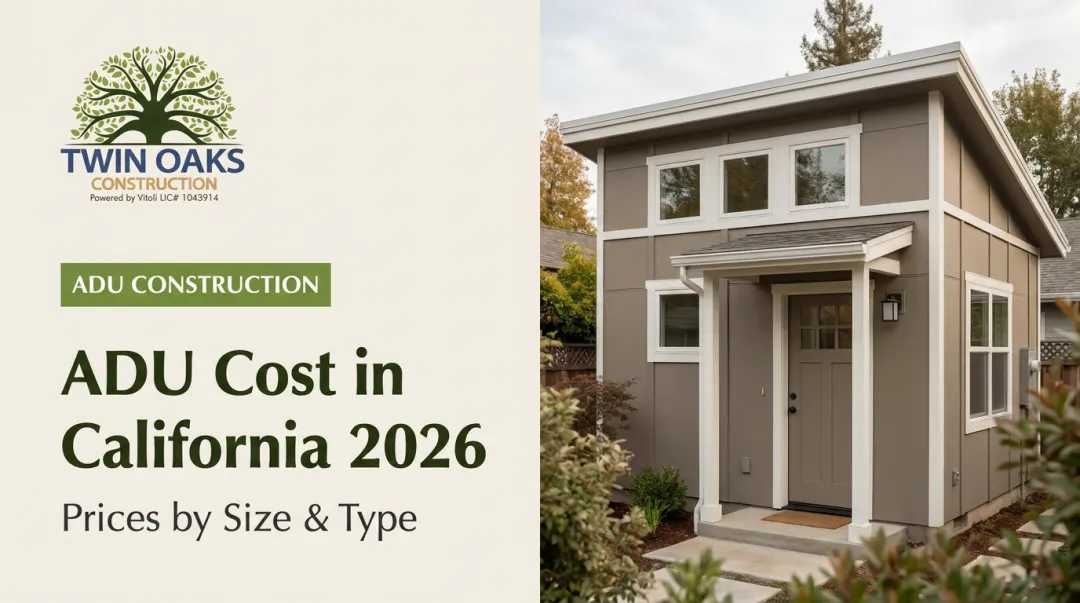 ADU Cost in California 2026: Prices by Size & Type