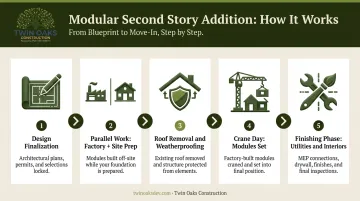 5-step modular second story addition process from design to finishing