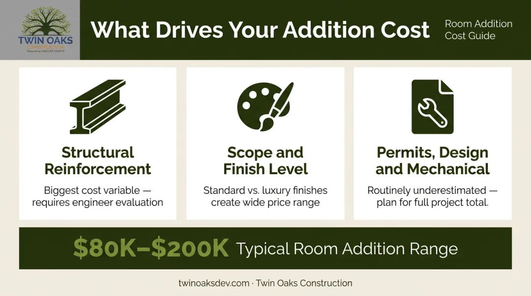 Three key cost factors driving partial second story addition budget increases