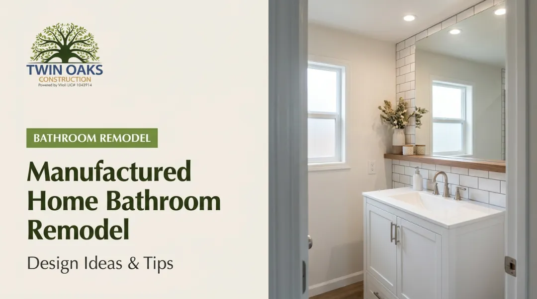 Manufactured Home Bathroom Remodel: Design Ideas & Tips