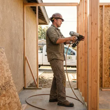 Home addition construction with contractor