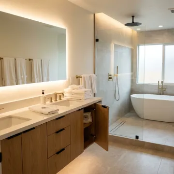 Remodeled bathroom in a Westlake Village home