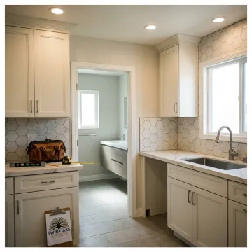 Updated kitchen and bathroom remodeling interior