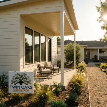 Modern backyard ADU built behind a home