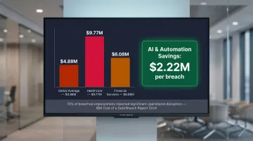 IBM 2024 data breach cost benchmarks by industry and AI savings comparison