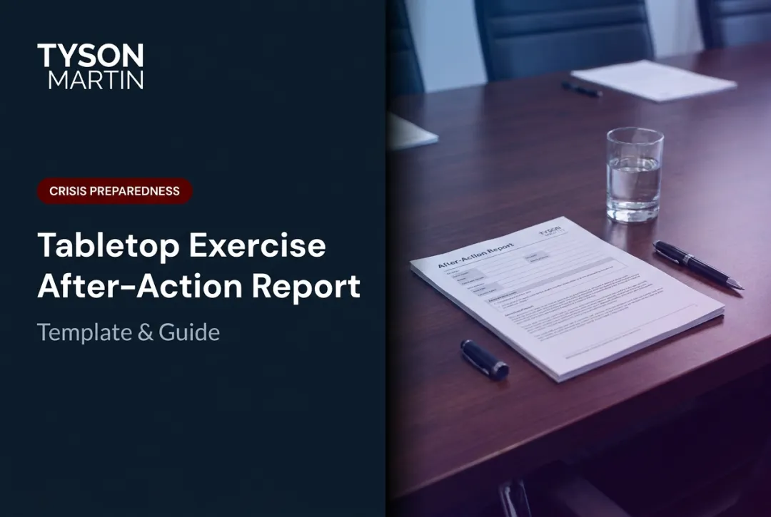 Tabletop Exercise After-Action Report: Template & Guide