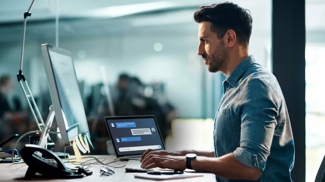 Employee using unsanctioned consumer AI tool on work laptop without IT oversight
