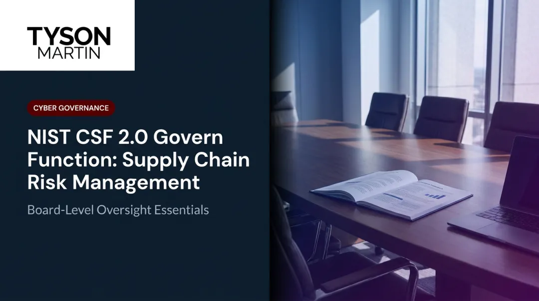 NIST CSF 2.0 Govern Function: Supply Chain Risk Management