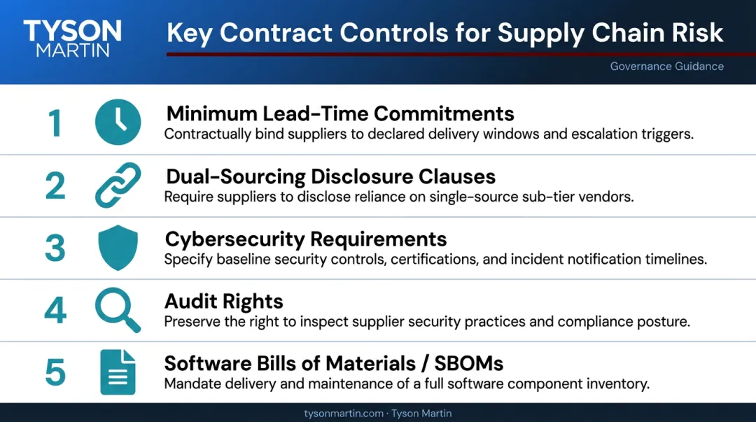 Five essential supply chain contract control requirements for electronics procurement teams