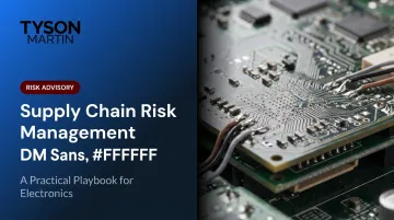 Supply Chain Risk Management: A Practical Playbook for Electronics