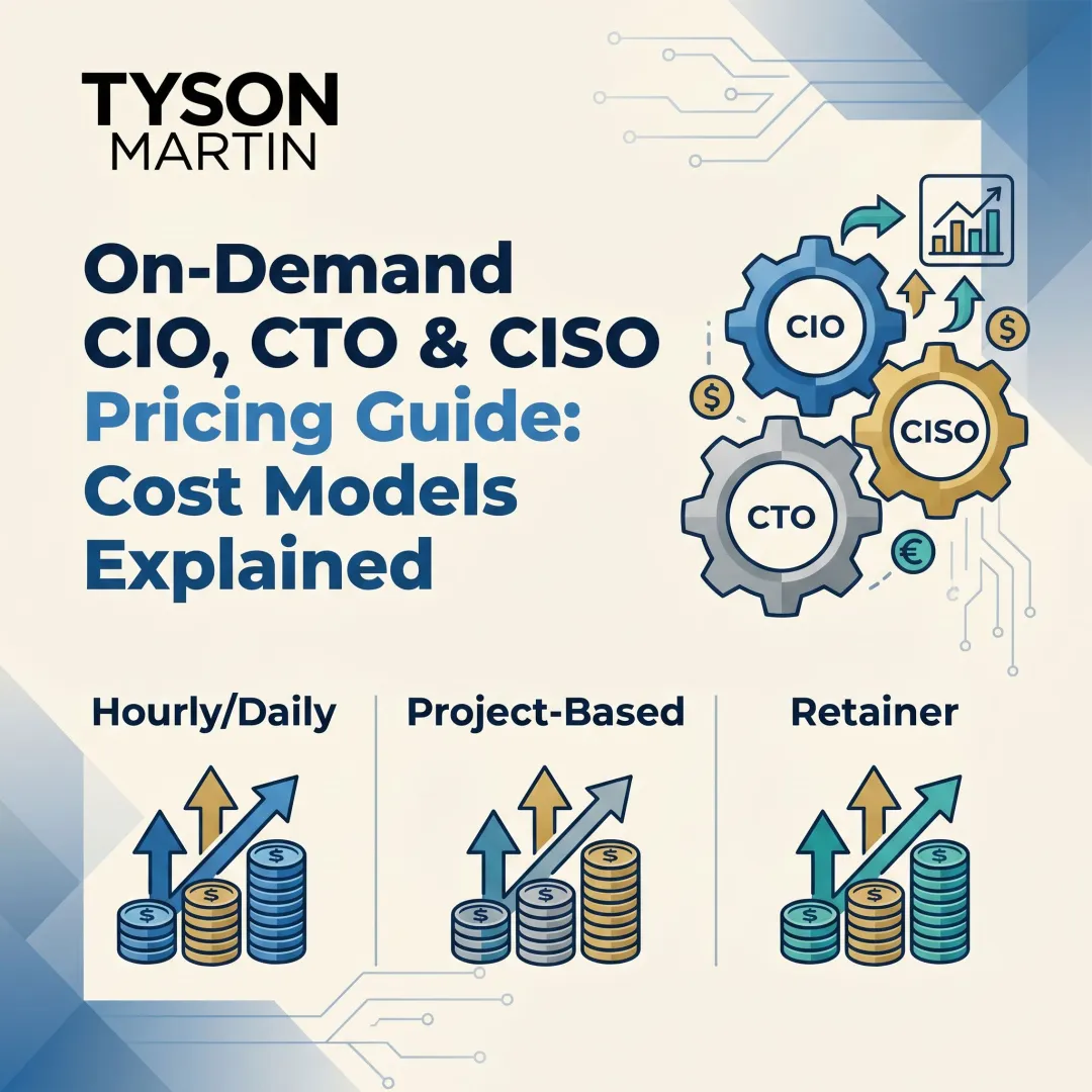 On-Demand CIO, CTO & CISO Pricing Guide: Cost Models Explained