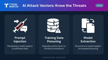 Three AI model-specific attack vectors prompt injection poisoning and extraction explained