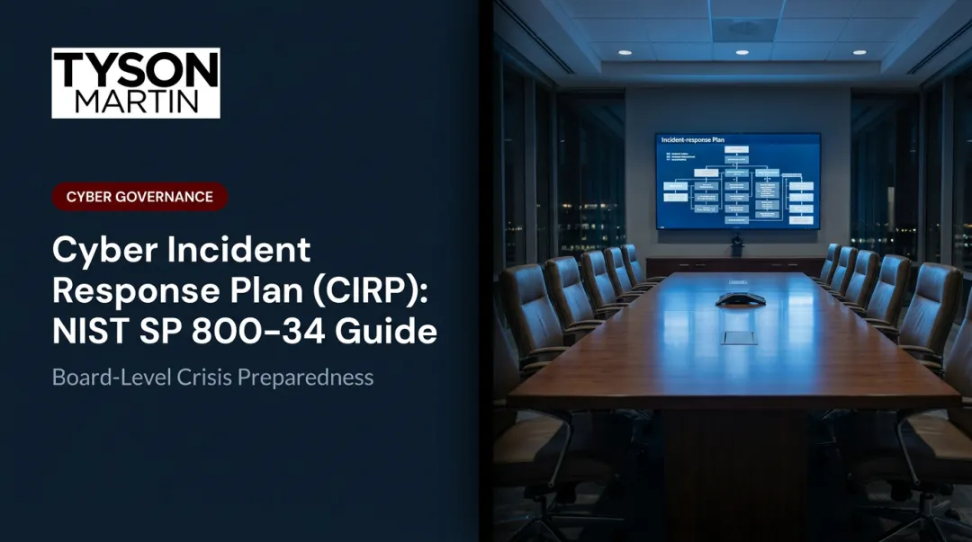 Cyber Incident Response Plan (CIRP): NIST SP 800-34 Guide