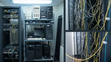 Mid-market company IT environment showing limited cybersecurity infrastructure and legacy systems