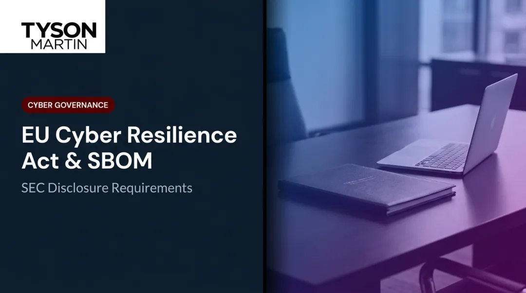 EU Cyber Resilience Act & SBOM: SEC Disclosure Requirements