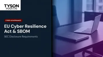 EU Cyber Resilience Act & SBOM: SEC Disclosure Requirements