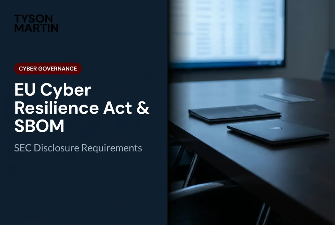 EU Cyber Resilience Act & SBOM: SEC Disclosure Requirements