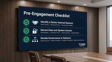 Three pre-engagement checklist items for fractional executive leadership success