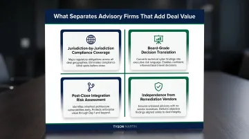 Four criteria for evaluating cross-border M&amp;A cyber advisor board-level decision framework