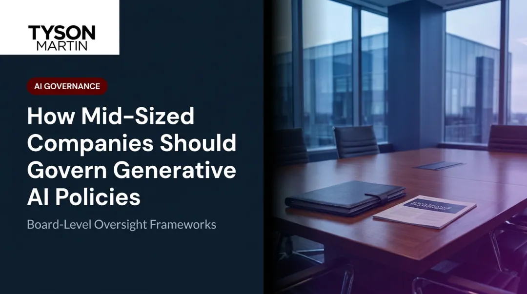 How Mid-Sized Companies Should Govern Generative AI Policies