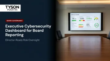 Executive Cybersecurity Dashboard for Board Reporting