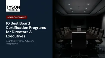 10 Best Board Certification Programs for Directors & Executives