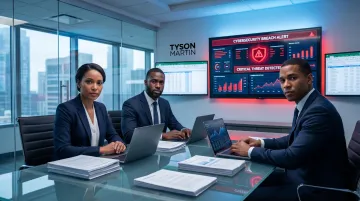 M&amp;A deal team discovering cybersecurity breach risk during due diligence review