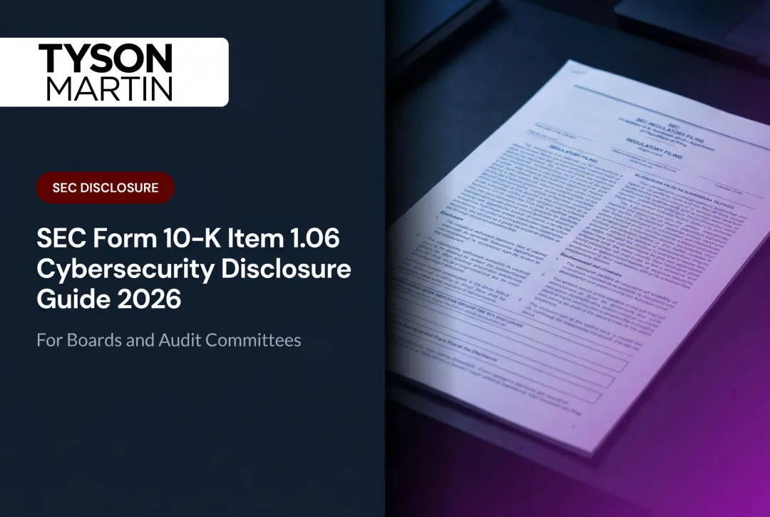 SEC Form 10-K Item 1.06 Cybersecurity Disclosure Guide 2026