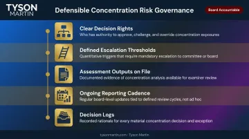 Five-element board governance framework for DORA Article 29 concentration risk oversight