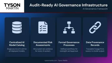 Four-pillar AI audit readiness infrastructure framework for enterprise organizations