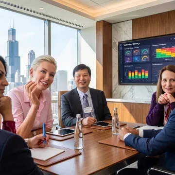 Executive technology advisory meeting in Chicago