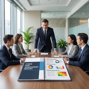 Board-ready cyber risk assessment report
