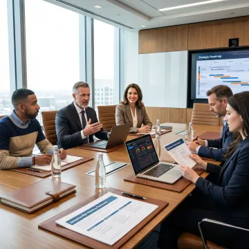 Cybersecurity strategy session with executive leadership