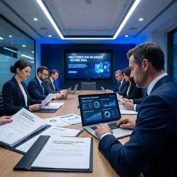 Cyber due diligence meeting for an acquisition review