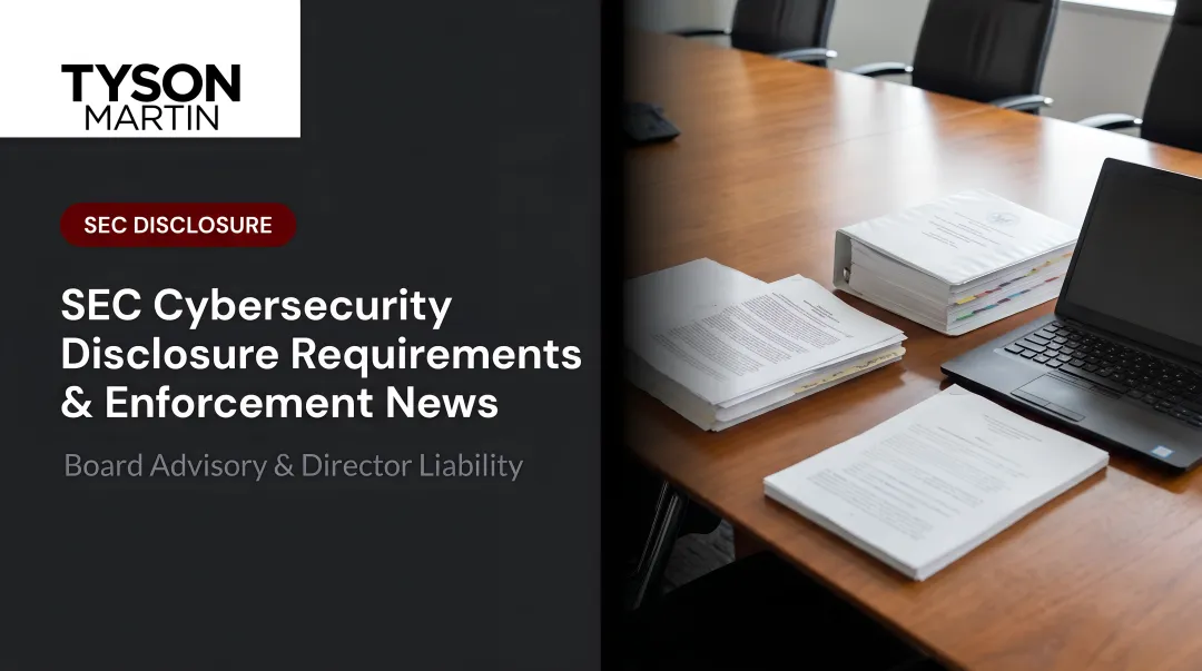 SEC Cybersecurity Disclosure Requirements & Enforcement News