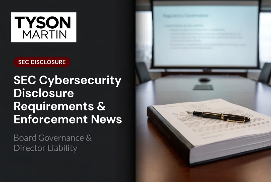 SEC Cybersecurity Disclosure Requirements & Enforcement News
