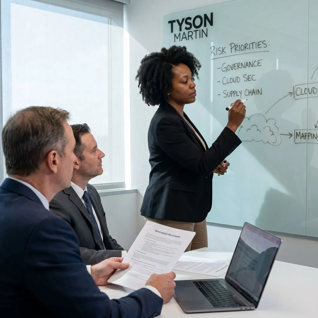 Executive cyber risk planning session