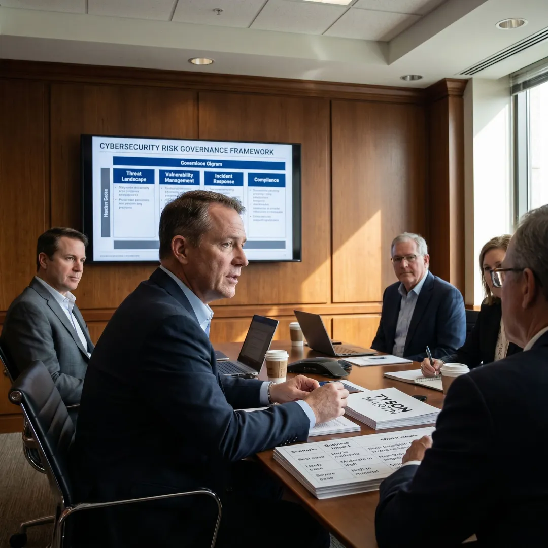 Cybersecurity advisor leading board training