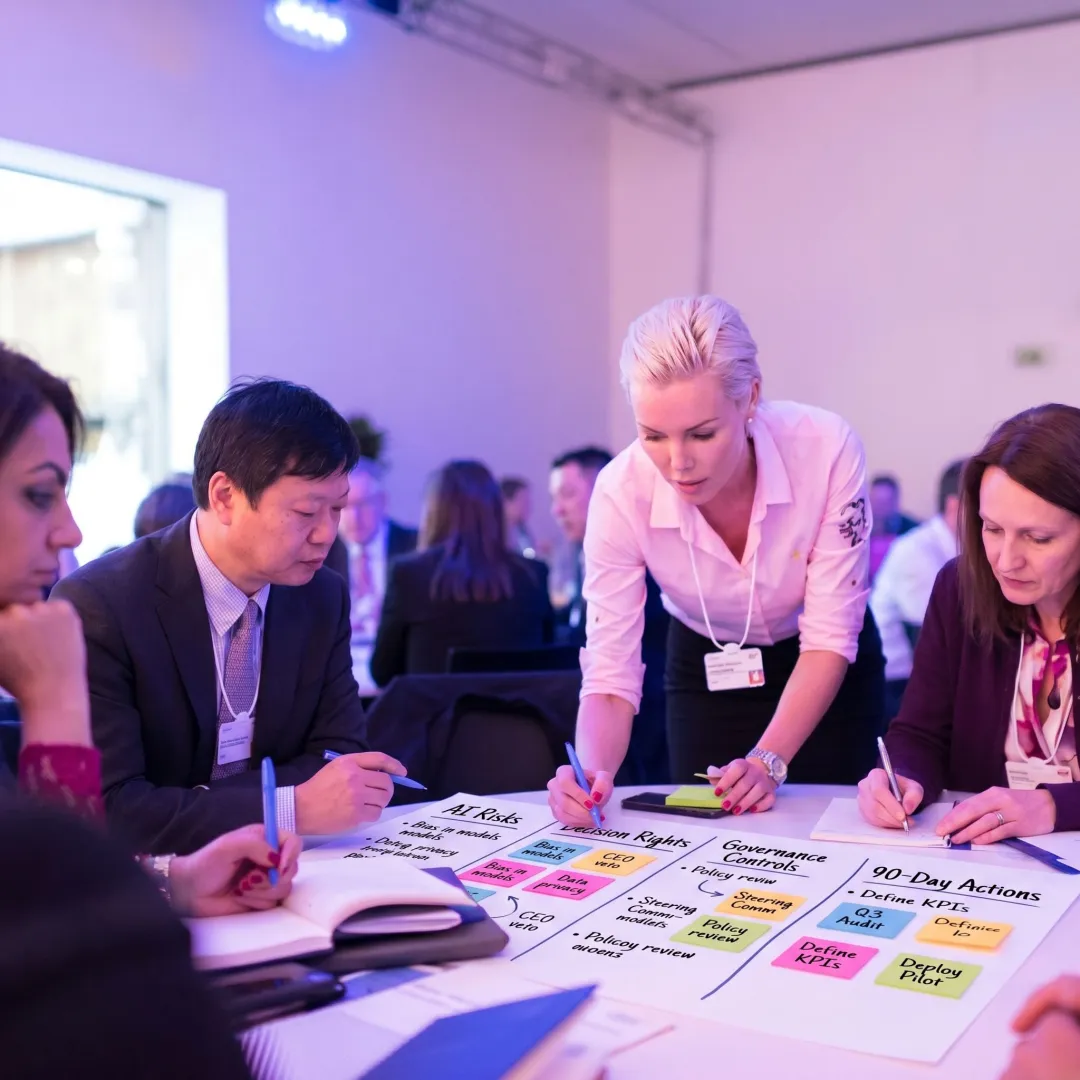 AI governance workshop with executive team