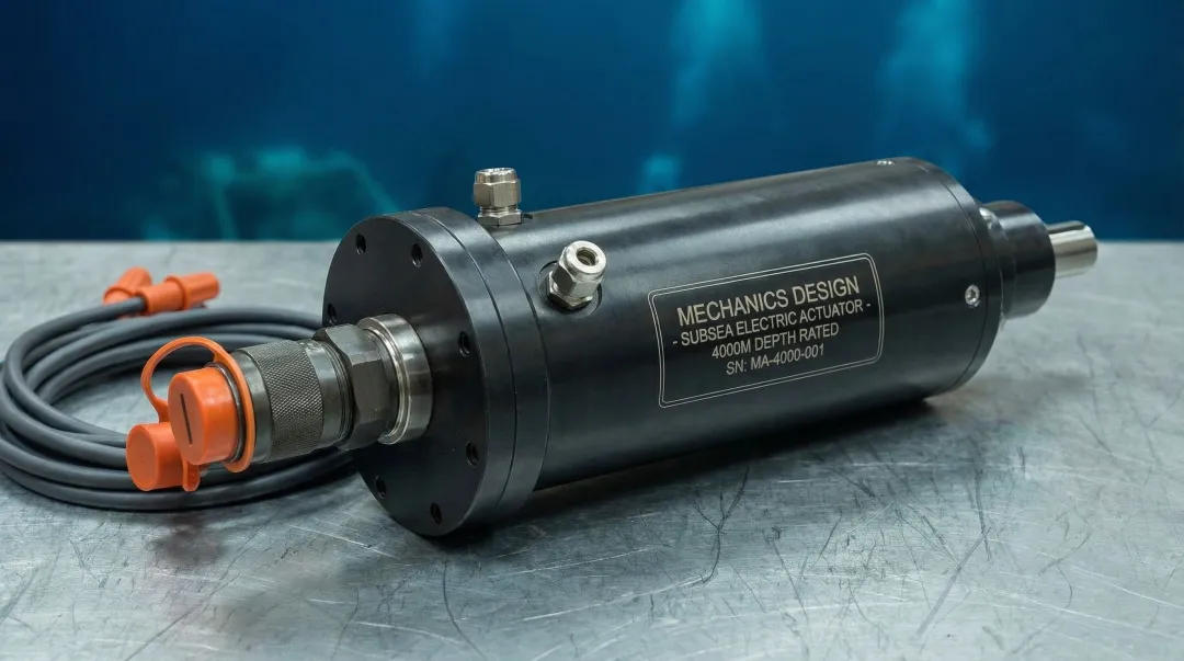 Integrated pressure-compensated electric actuator for deep-water ROV subsea applications