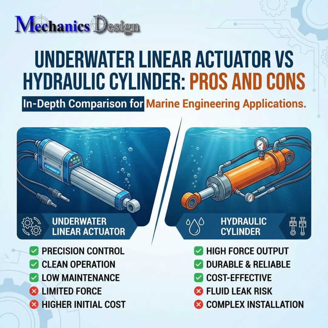 Underwater Linear Actuator vs Hydraulic Cylinder: Pros and Cons