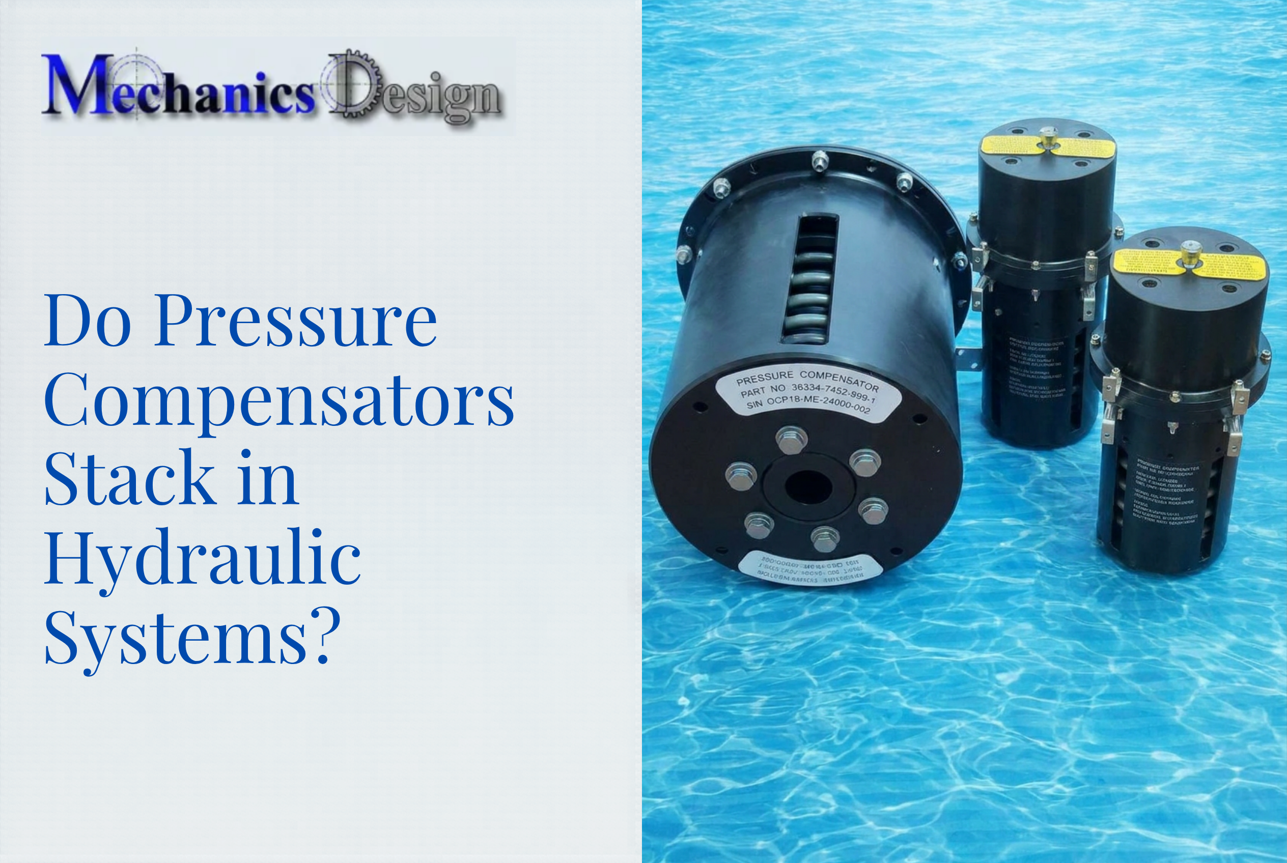 Do Pressure Compensators Stack in Hydraulic Systems?