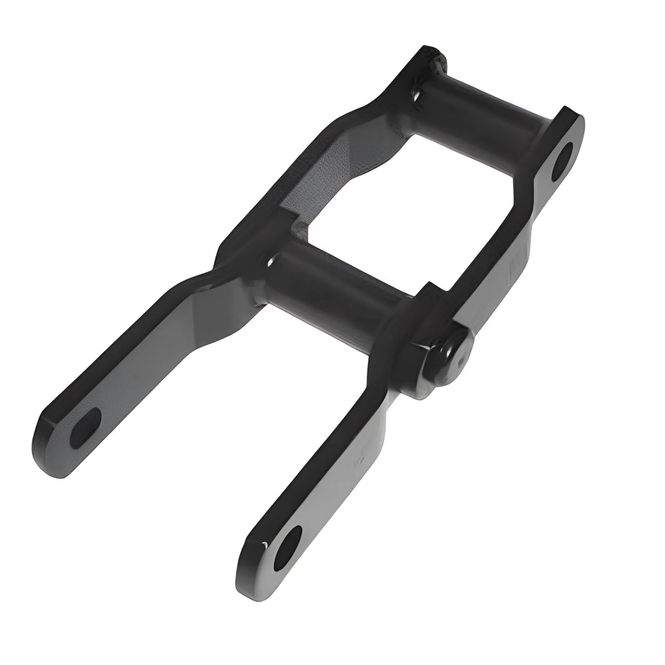 Welded steel drag chain on an industrial conveyor