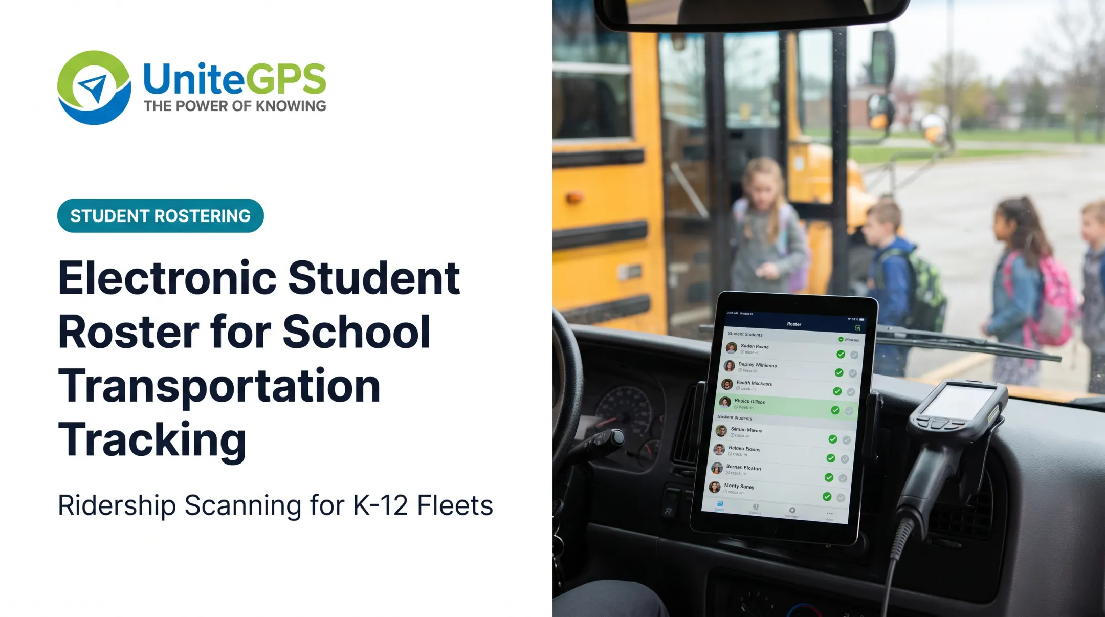 Electronic Student Roster for School Transportation Tracking