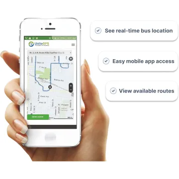 Parent tracking a school bus on a mobile app
