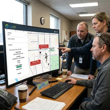School bus safety monitoring dashboard